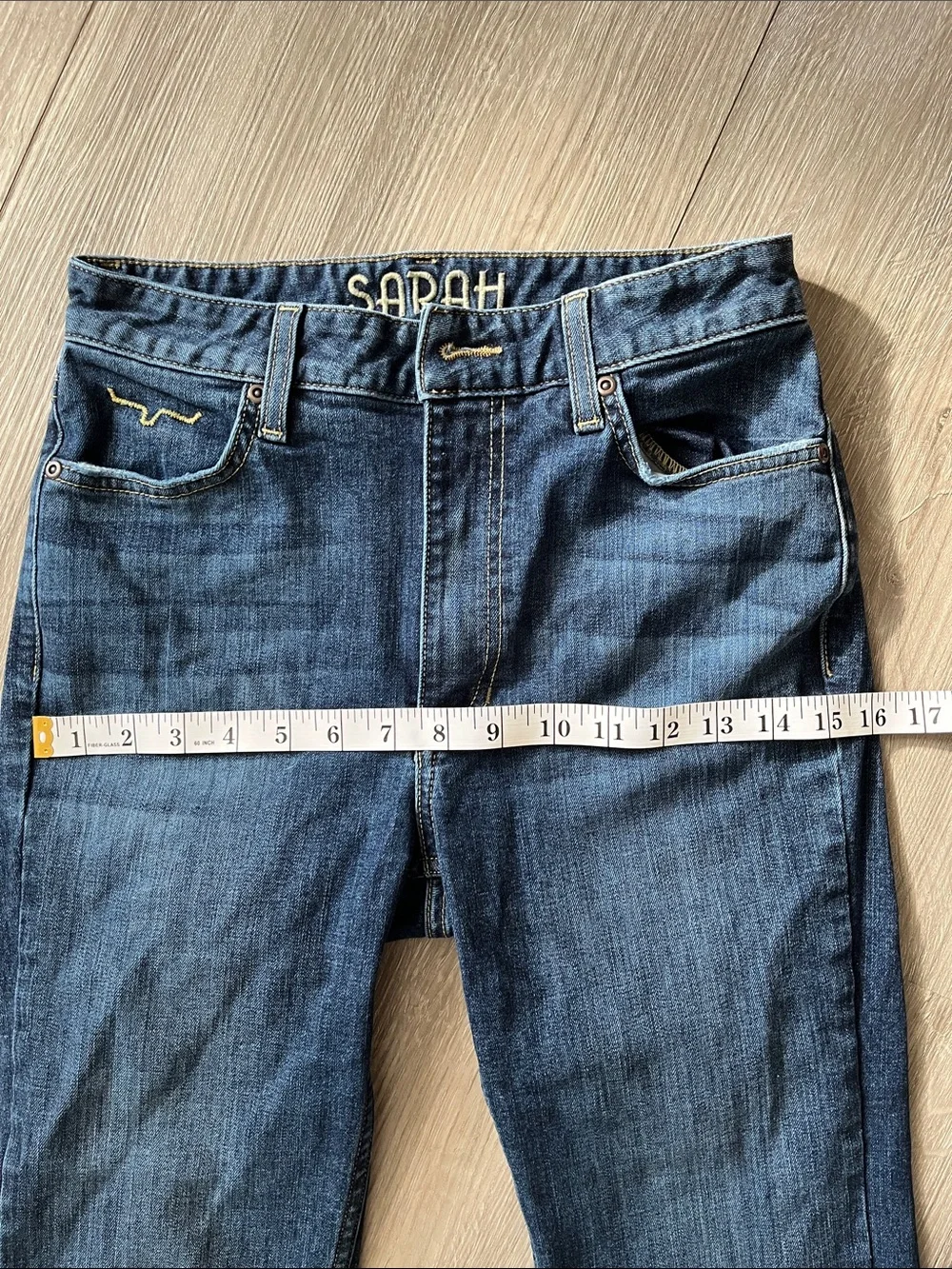 Kimes Ranch Sarah High Rise Women's Dark Wash Slim Bootcut Jeans Sz 0/38
